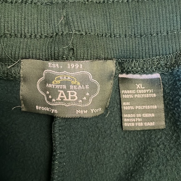 Arthur Beale Brooklyn Dark Jogger Green Drawstring Lightweight Pockets XL - Picture 5 of 10